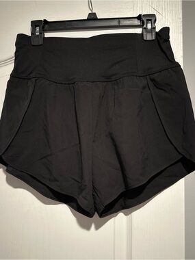 Love Tree Black Athletic High-Waist Shorts